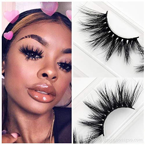 100% Mink Fur False Eyelashes Wholesale Private Label Free Sample Customize Packaging Real 3D Mink Eyelashes